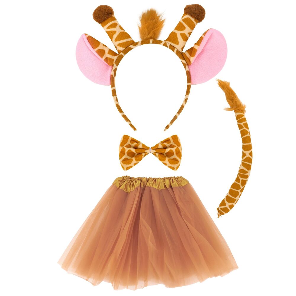 1717 Giraffe Costume Set, Giraffe Ears Headband Horns Headband,
